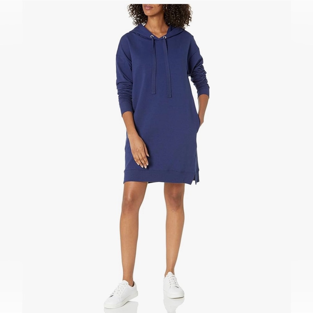 The Drop Navy Hoodie Dress NWT Oversized Sweatshirt Athleisure Size M Loungewear